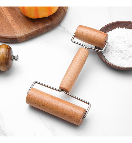 Rodillo Portátil De Mano Con Mango De Madera For Cocinar