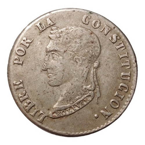 Bolívia 4 Sueldos 1858 - Prata