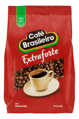 Café Torrado e Moído Extraforte Café Brasileiro Pacote 500g
