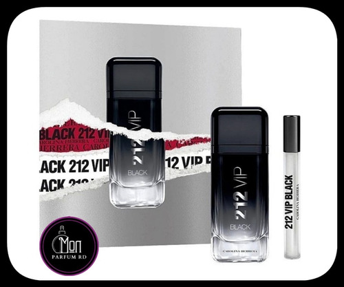 Perfume 212 Vip Black By Carolina Herrera. Estuche 2 Piezas
