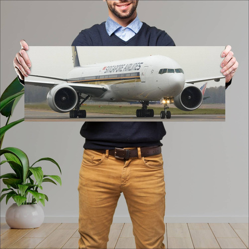 Cuadro 30x80cm Avion Boeing 777