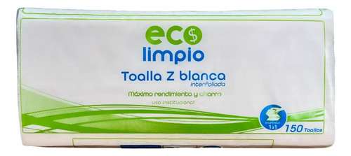 Toalla Z Ecolimpio Blanca 23 X 23cm X 150 Und