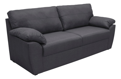 Sofá 3 Plazas + Love Seat + Sofa Individual Color Gris Oscuro
