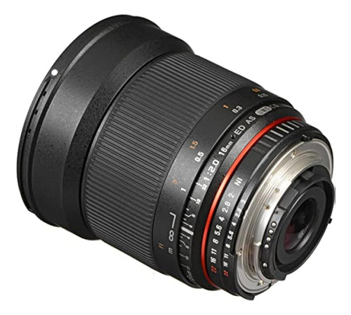 Rokinon 16maf-n Lentes Asférica, De Gran Angular
