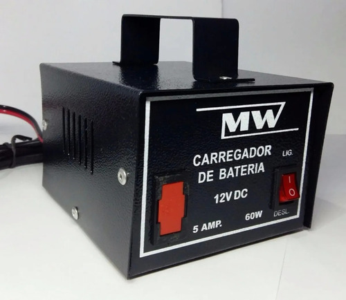 Carregador Bateria Automotivo 12 V 5 Amp Com Transformador