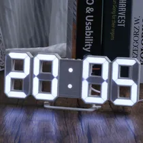 Comprar Relogio De Mesa E Parede Digital  Led Com Data Alarme