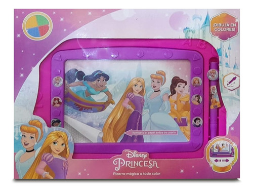 Pizarra Mágica Princesas Disney A Todo Color Con Lápiz