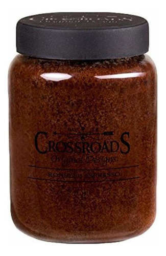 Crossroads Roasted Espresso Vela Aromática De 2 Mechas...