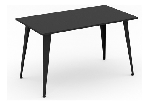 Moderna Mesa De Comedor Y Antecomedor P/ 6sillas Mtolixr14-m Tapa Negro Patas Negro