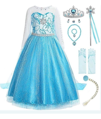 Disfraz Elsa Frozen Niña Princesa 