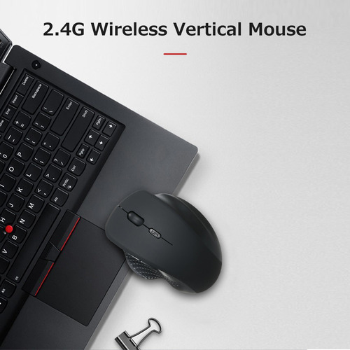 Ratón Vertical Inalámbrico De 2,4 G, 6 Teclas, Ergonómico, 3