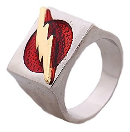 El Anillo De Flash Superheroe Tamaño 10 Rojo Barry Allen Ac