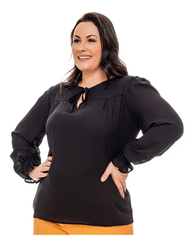 Camisete Manga Longa Plus Size Moda Evang lica Gospel Social