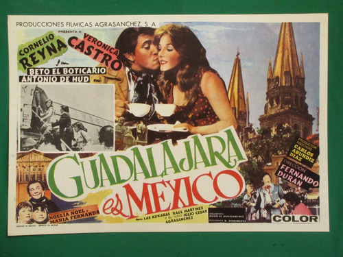 Veronica Castro Guadalajara Es Mexico Orig Cartel De Cine 8