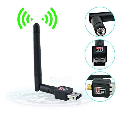 Adaptador Wifi Usb 900mbps Antena 802.iin 802-1 Wireless