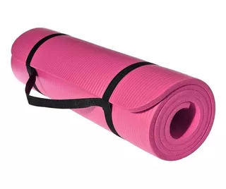 Colchoneta Yoga Grueso 15mm +mochila+sujetador Premiun Nbr