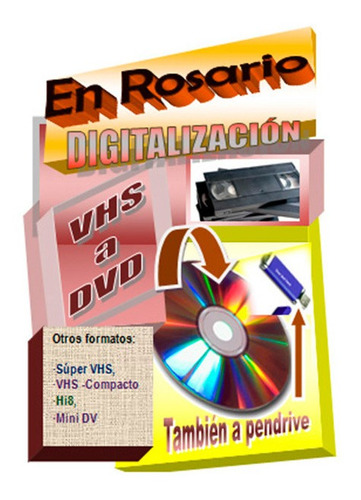 Digitalización Casetes De Video A Dvd Y Pendrive. En Rosario