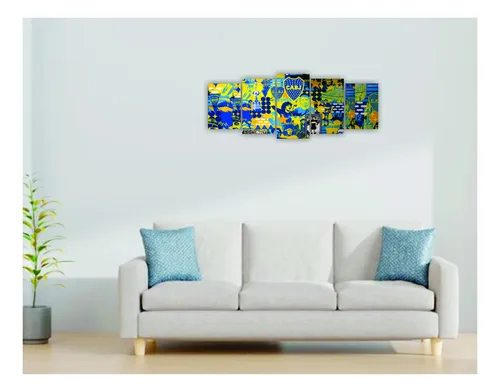 Cuadro Mundo Boca Junior Poliptico Deco Futbol