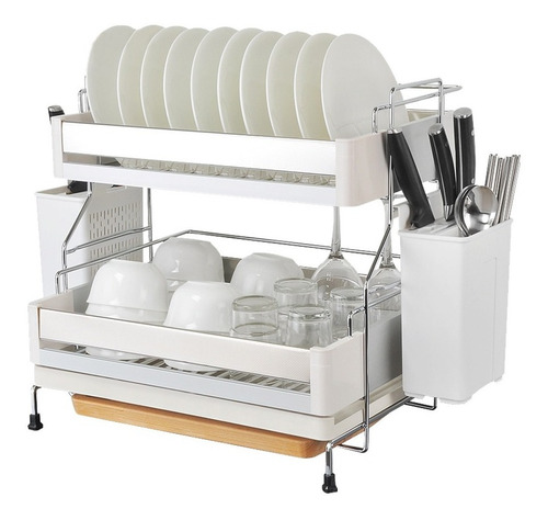 Escurridor De Platos De Acero Inoxidable Abs