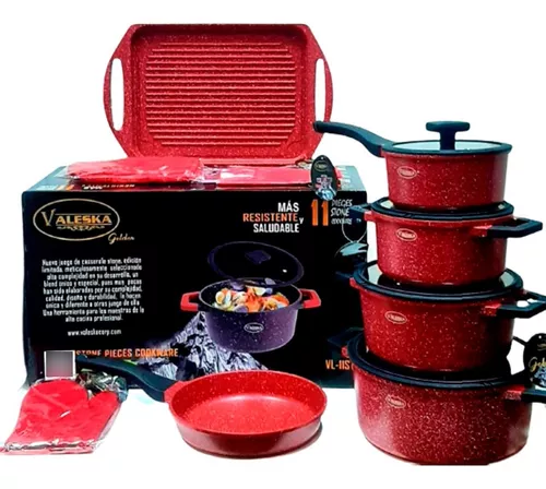 Set de Ollas Valeska Roca Volcanica 11 Pc - ECOMARKPERU