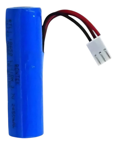 Kit 30 Baterias 3,6v 2200mah Recarregável Com Fio E Conector