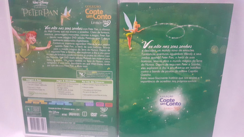 Dvd + Livro Peter Pan Coleção Conte Um Conto Clássico Disney (Usado)