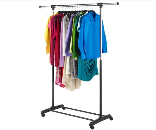 Rack Exhibidor Colgador De Ropa Expandible C/ruedas Boutique