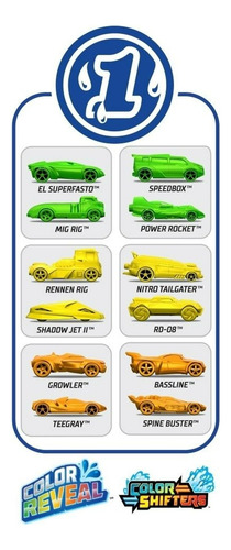 Hot Wheels Color Reveal Dio Pack 1/64 Modelo Puede Variar