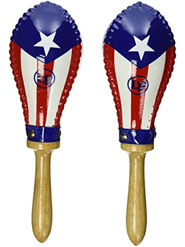 Lp Bandera De Puerto Rico Rawhide Maracas