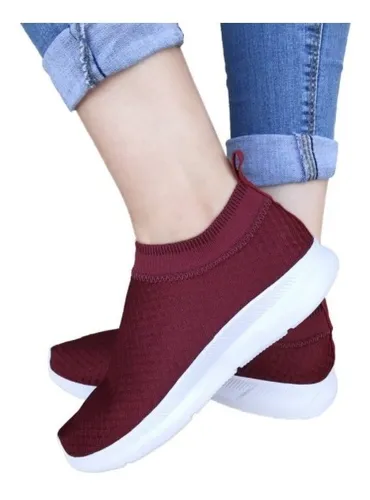 Kit 4 Pares T nis Meia Feminino Sem Cadar o Slip On Atacado