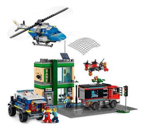 Kit Lego City Persecución Policial En El Banco 60317 7+ Cantidad de piezas 915