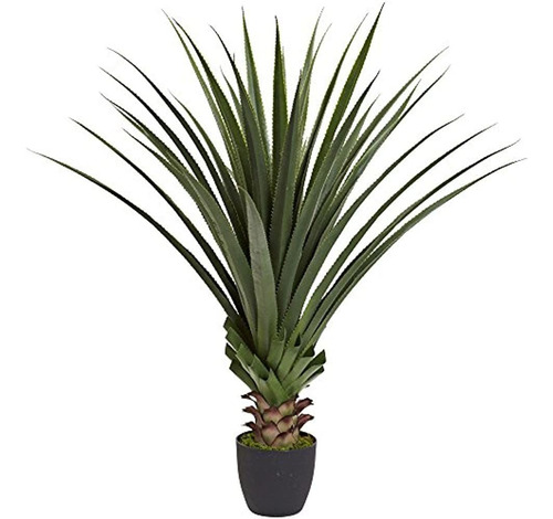 Planta De Agave Con Pinchos Casi Natural De 4 ', Verde