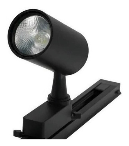 Imagem 5 de 8 de 3 Spots Preto Trilho Eletrificado 1 Metro Luz Quente 7w