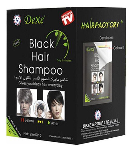 A Shampoo Escurecedor De Cabelo 20, SachĂȘ Preto De