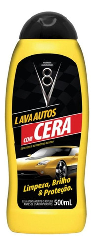 Lava Carros Detergente Automotivo V8 C/ Cera 500ml Neutro