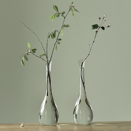 Florero De Vidrio Para Flores Equipo Para Sala Raya Modelo F