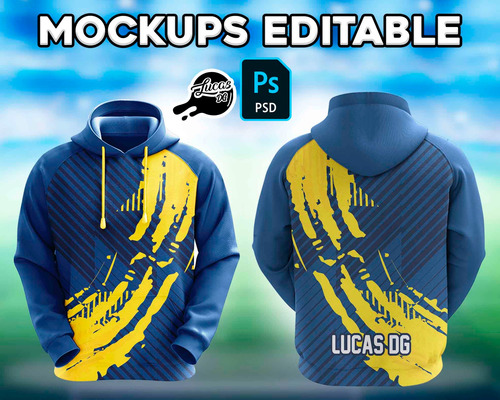 Mockups Editable Psd De Buzo Frente Y Dorso