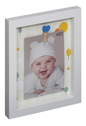 Portarretrato+broche Vgo Foto+infantil 10x15 Colgante+pie