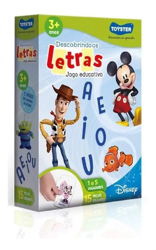 Disney Jogo Educativo Descobrindo Letras Da Toyster 2689