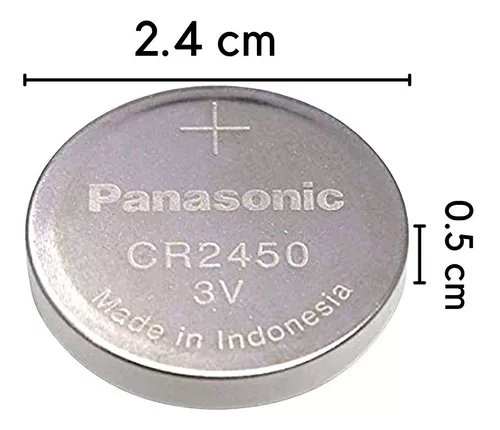 100 Pilas Cr2450 Panasonic Litio 3.0 Volts Tipo Boton
