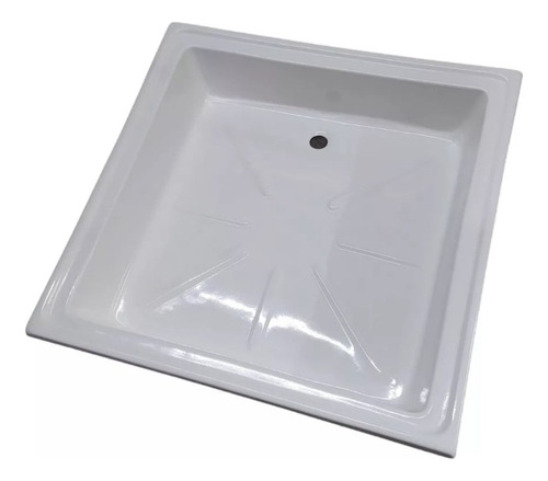 Receptaculo Plato De Ducha Baño 80x80 Premiun Fibra Blanco 