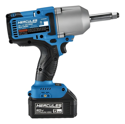 Pistola De Impacto De Alto Torque De 1/2 Pg Inalámbrica 20 V Color Azul Acero