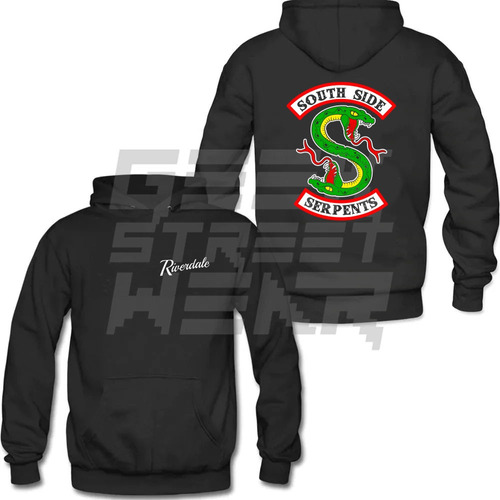 Sudadera Riverdale South Side Serpents Doble Estampado