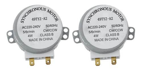 2 Motores Giratorios Síncronos Ac 220-240 V 50/60 Hz 5/6 Rpm