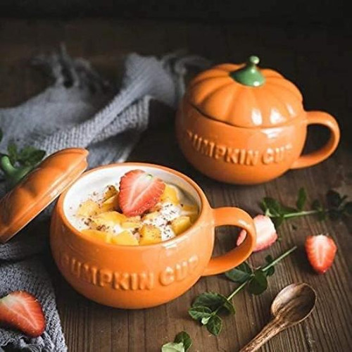 Eplze Ybk Tech Cute Pumpkin Cup, Taza De Café De Cerámica, +