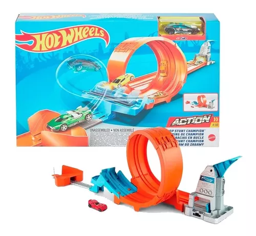 Hot Wheels Pista Looping de Velocidade X9285 Mattel em Promoção na