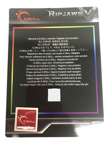 Memoria G.skill Ripjaws V 16gb 2x8gb Rojo Ddr4 2400mhz