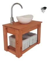 Comprar Vanitory Colgante 60cm+ Bacha Daccord + Griferia+2 Canastos