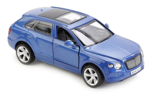 Auto Metal Bentley Bentayga 1:38 Msz Coleccion Escala 67332 Color Azul