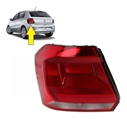 Farol Trasero Izquierdo Vw Gol 2016 Al 2019 - Color Rojo